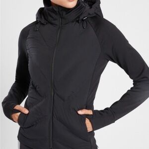 Athleta Navy Inlet Jacket with Hood